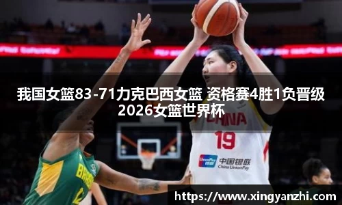我国女篮83-71力克巴西女篮 资格赛4胜1负晋级2026女篮世界杯